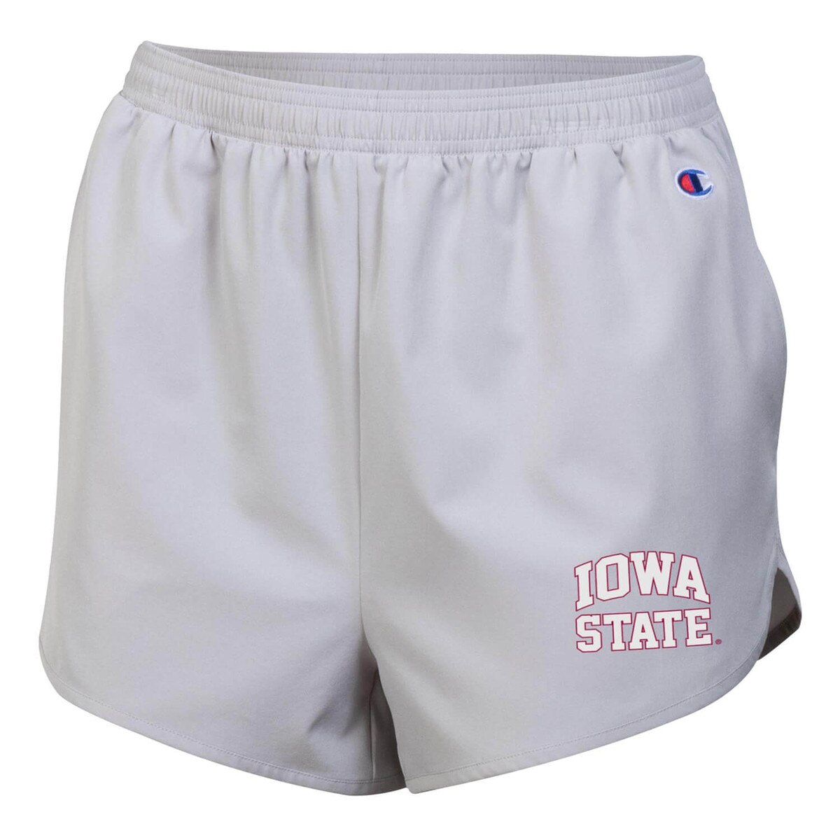 Champion Women's Iowa State Arched Gray Woven Shorts vendor image